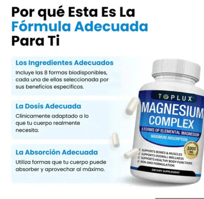 Magnesio Complex 1000mg | Descanso, energía y bienestar real