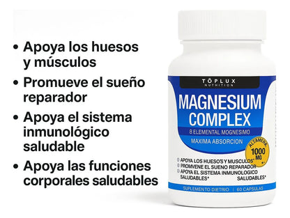 Magnesio Complex 1000mg | Descanso, energía y bienestar real