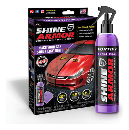 Cera en Spray Cerámica Shine Armor – Brillo & Protección Hidrofóbica Para Tu Auto